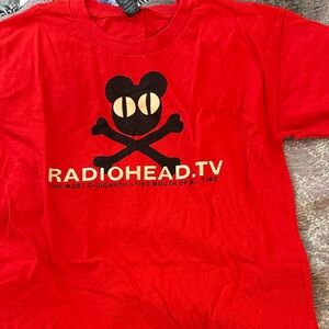 Radiohead Kids Red T-Shirt new size 8